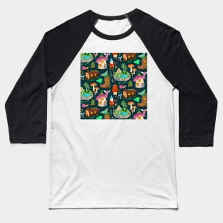 Garden Gnome Pattern Baseball T-Shirt